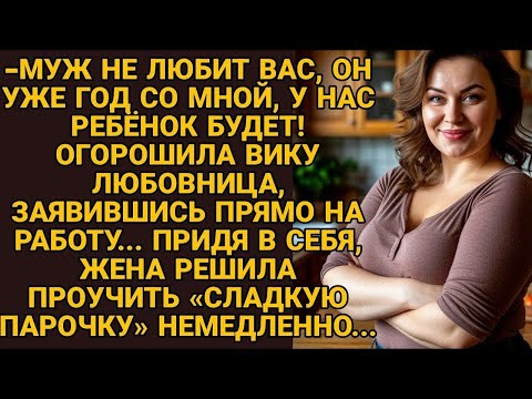 Видео: Любовница мужа заявилась к Вике на работу, хотела опозорить, но жена не растерялась....