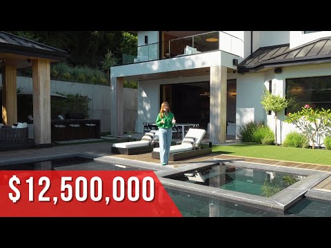 Видео: Рум-тур по дому в Беверли-Хиллз 950 м2. Beverly Hills Mansion Tour.