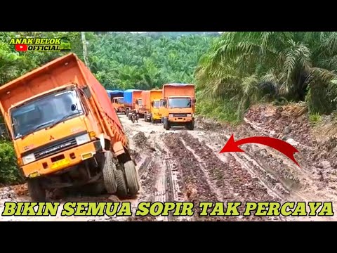 Видео: Исторический момент | Этот трюк водителя грузовика пристыдил всех водителей грузовиков на грязном...