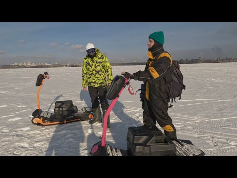 Видео: Мотосноуборд