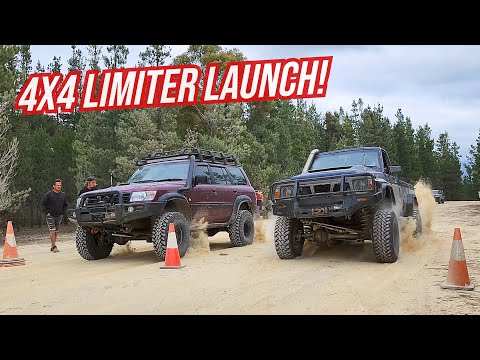 Видео: Дрэг-рейсинг 4x4! - Turbo Barra против LS Patrols!!