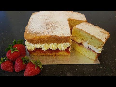 Видео: Виктория сендвич.Бисквитный торт королевы Виктории#Викториясендвич#Viktoriasendwichcake#рецепт