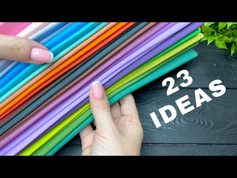 Видео: 🔥23 ИДЕИ🔥 Цветы из фоамирана Flores de fomi Goma EVA