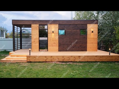 Видео: Модульная баня в чистовой отделке. Баня "под ключ". Каркасная баня за 2 месяца. Дизайн бани,интерьер