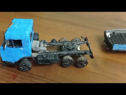 Видео: КАМАЗ 5420 из пластилина обзор, для чего слепил? 