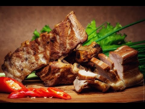 Видео: Свиные ребрышки горячего копчения! Как закоптить мясо