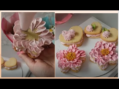 Видео: МК 🌷Цветы из МАЛИНОВОГО ЗЕФИРА - Оформление ЗЕФИРОСЕНДВИЧЕЙ от @vitalija_cake