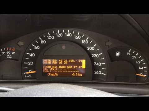Видео: Скрытое сервисное меню Mercedes C-Class W203 и отключение системы стабилизации