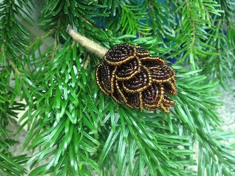 Видео: МК: ЕЛОЧНАЯ ШИШКА из БИСЕРА. Tutorial: Beaded fir cones. ЕЛОЧНЫЕ ИГРУШКИ ИЗ БИСЕРА