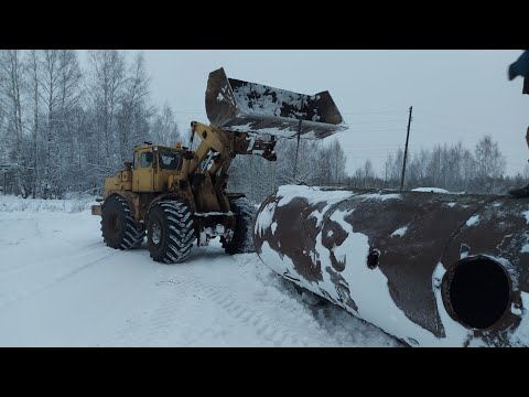 Видео: Кировец ломает бочку МЖТ