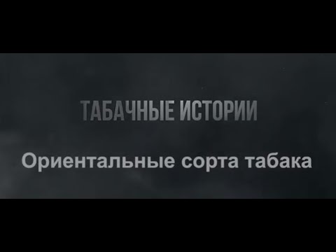 Видео: Ориентальные сорта табака