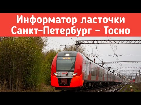 Видео: Информатор ласточки: Санкт-Петербург - Тосно