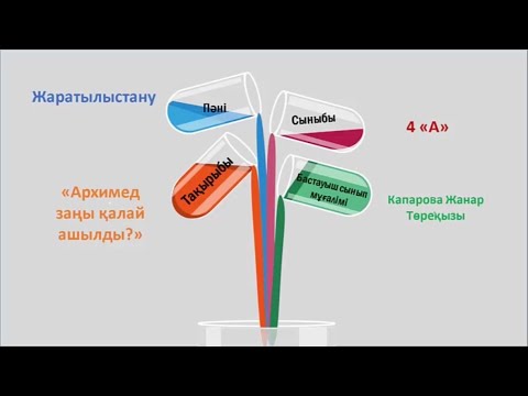 Видео: Жаратылыстану 4 сынып Архимед заңы қалай ашылды?