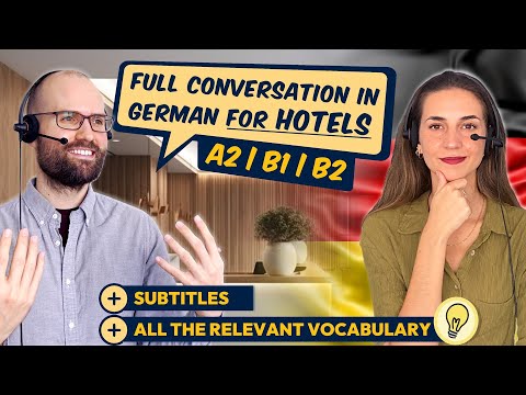 Видео: Диалог на Немецком для Отелей (A2, B1, B2) 📞🏢 | Звонок, Бронирование, Рецепция, Регистрация