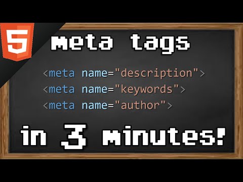 Видео: Изучите метатеги HTML за 3 минуты 🏷️