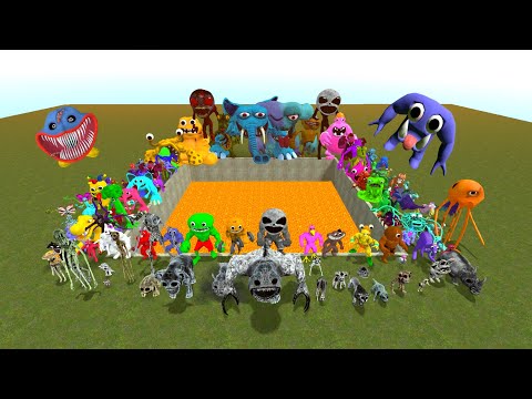 Видео: Встречайте совершенно новую Проклятую Игровую Семейку Поппи в Гигантской Лавовой Яме, Зоономальск...