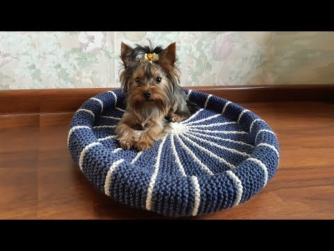 Видео: Корзинка (лежанка) для собачки