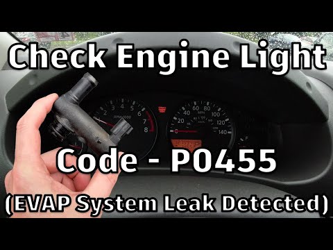 Видео: Устранение неисправностей: индикатор Check Engine - P0455 (обнаружена утечка в системе EVAP) на N...