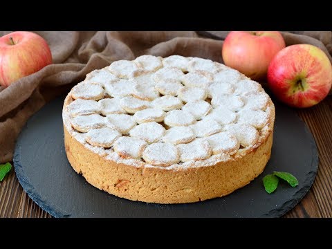 Видео: Берлинский яблочный ПИРОГ ☆ На БЫСТРОМ ПЕСОЧНОМ тесте