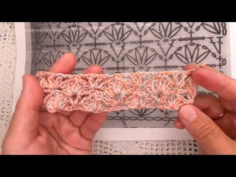 Видео: РАЗБОР узора по СХЕМЕ , вязание КРЮЧКОМ ,  crochet beautiful pattern ( В № 346)