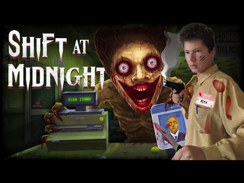 Видео: Работя в страшна бензиностанция и лицекради се опитват да ме убият!😨👽| Shift at Midnight (demo)