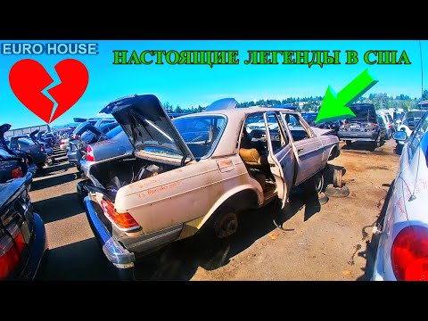 Видео: Много Мерседесов в СУПЕР Состоянии на Свалке в США!! W123, W124, W210, 190е.... Я в Шоке!