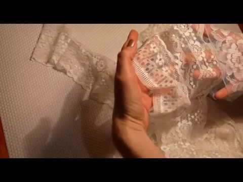 Видео: Образец 1. Декор из синтетического кружева.