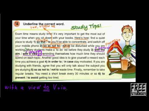 Видео: Как образуются Purpose Clauses - примеры 2