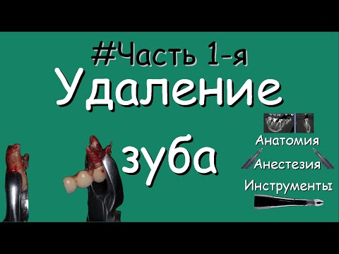 Видео: Удаление зуба. Часть 1-я.