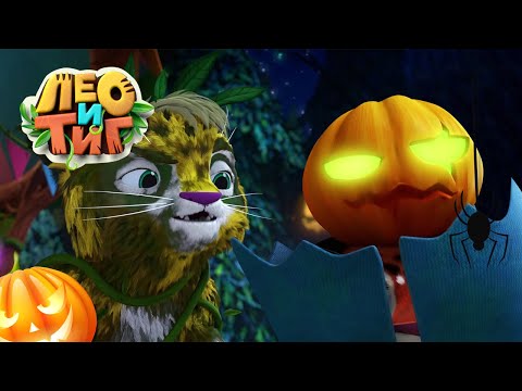 Видео: Лео и Тиг - 🎃🎃🎃  Хэллоуин 🎃- Сборник мультфильмов