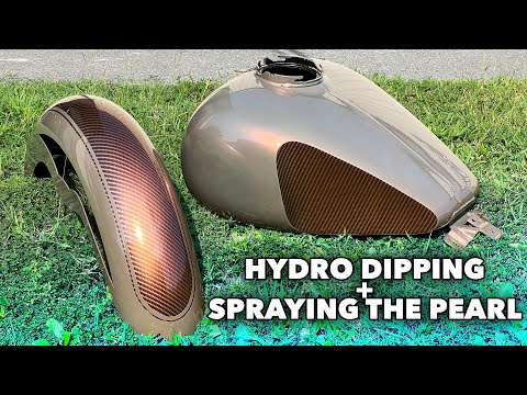 Видео: Гидропокрытие бензобака (+ напыление перламутра) ПОЛНЫЙ ПРОЦЕСС