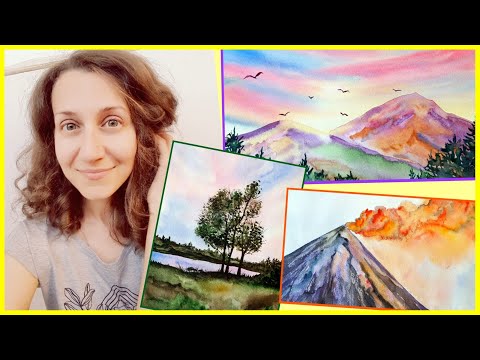 Видео: Мои рисунки 2! + 1 настоящая картина :)
