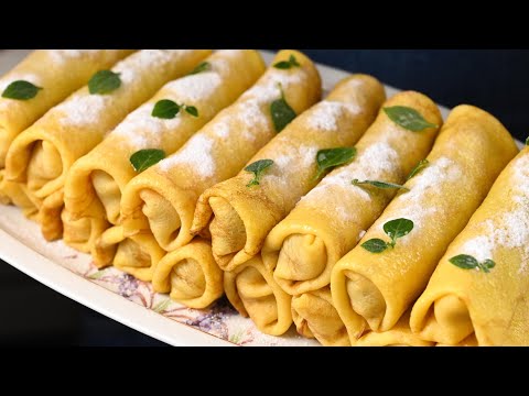 Видео: Добавил этот ингредиент в блинчики и они стали особенные!  Блинчики на Масленицу с начинкой!