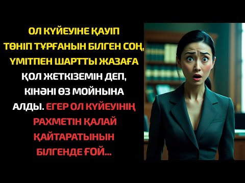 Видео: Ол күйеуіне қауіп төніп тұрғанын білген соң, кінәні өз мойнына алды…
