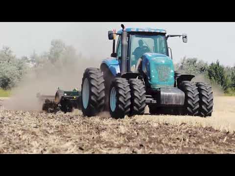 Видео: Дисковая борона Солоха БГР 4,2 | Дискование почвы на тракторе Нью Холланд | 1_БГР-4.2 Солоха.flv