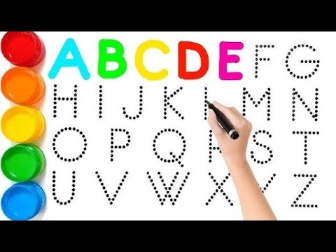 Видео: Научитесь рисовать 🖌️📝✏️🥰 и раскрашивать 2D-алфавит от А до Я для детей // Фонетическая песня и з...