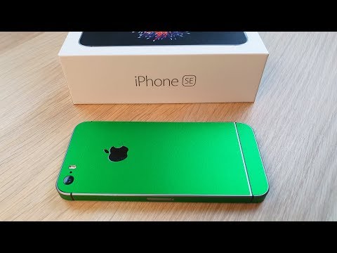 Видео: МОЙ ЗЕЛЕНЫЙ IPHONE SE - ЦВЕТНАЯ ПЛЕНКА С ALIEXPRESS!