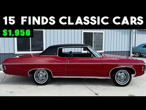 Видео: Уникальные недорогие автомобили на каждый день: 15 классических автомобилей на продажу дешевле 10...