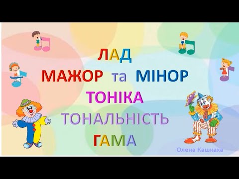 Видео: .   Музичний  лад.  Мажор та мінор. Тоніка. Тональність