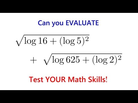 Видео: Можно ли вычислить это логарифмическое выражение без калькуляторов? Мало кто может!