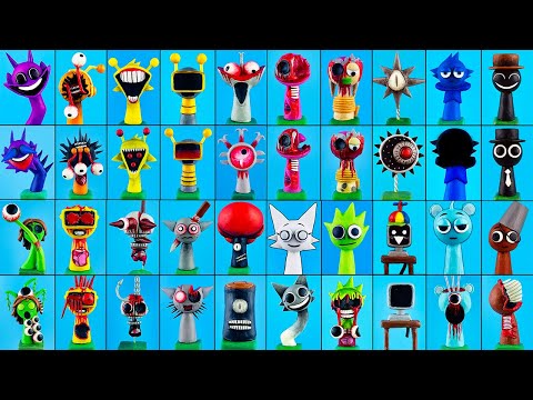 Видео: Коллекция собрана Incredibox Sprunki Phase 5 🤩 Лепим все фигурки Спрунки Фаза 5 с Лепка ОК