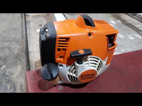 Видео: Stihl FS450 + HQ 545Rx Обороты мотора