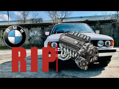 Видео: Умер двигатель на BMW E34 m20b20 rip оторвало клапан на БМВ е34
