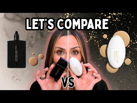 Видео: Тональные капли Victoria Beckham против тонального крема Lisa Eldridge: сравнение тональных средс...