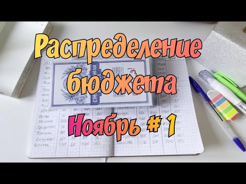 Видео: Распределение денежных средств по конвертам. Ноябрь № 1