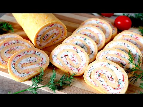 Видео: 🍥 ПРАЗДНИЧНАЯ ЗАКУСКА 🍥 Красиво, быстро и очень вкусно!