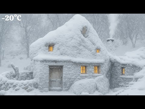 Видео: Он выжил в смертельной зимней метели без доступа к электросети | Выживание в хижине Стоун-Маунтин