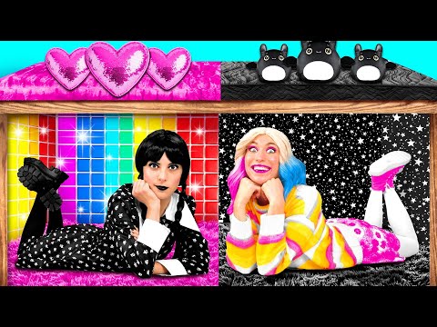 Видео: Секретные Домики под Кроватью с Уэнсдей Аддамс | Умные Гаджеты или Лайфхаки от Fun Teen