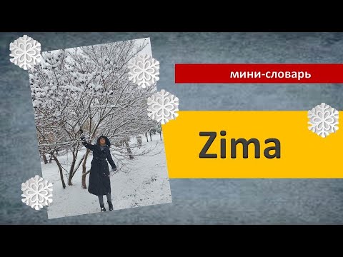 Видео: играть в снежки на польском  Zima słowniczek Польский язык Слова темы зима