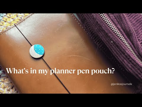 Видео: Что находится в моем пенале для ручек-планировщиков?